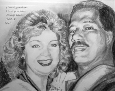 memorial portraits, in memory portrait, mothers day gift, couples portraits