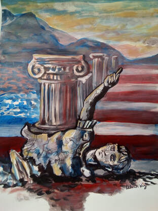 dkingsdesign, American art, patriotic painting, deborah king